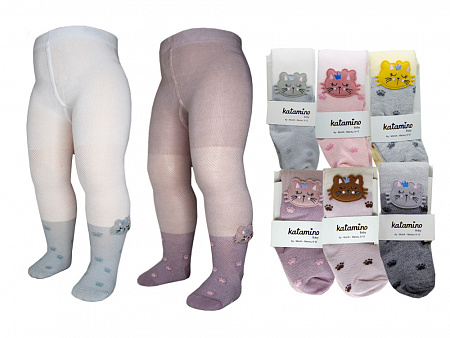Колготки с аксессуаром для девочки  KATAMINO